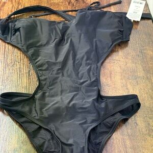 Black One-Piece Swimsuit